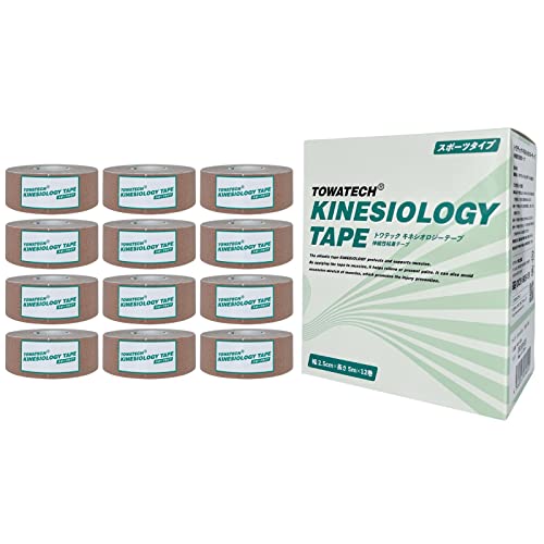 トワテック キネシオロジーテープ スポーツタイプ 25mm×5m（12巻入）×1セットの商品画像