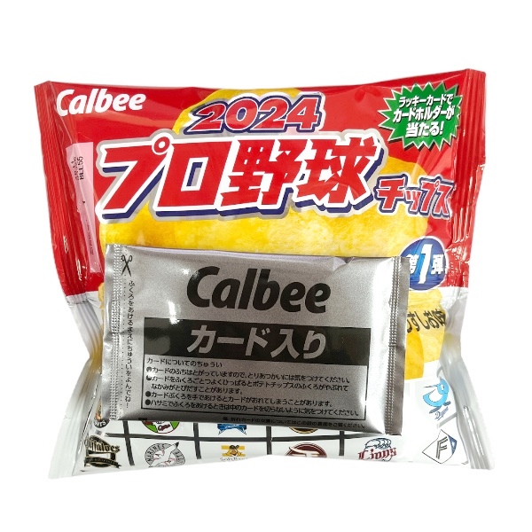 カルビー 2024 プロ野球チップス 第1弾 うすしお味 22g×24袋の商品画像