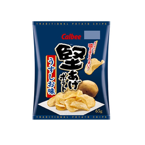 カルビー 堅あげポテト うすしお味 65g×6袋の商品画像