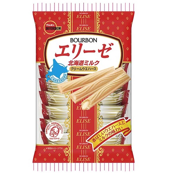 ブルボン エリーゼ 北海道ミルク 16本入×1袋の商品画像