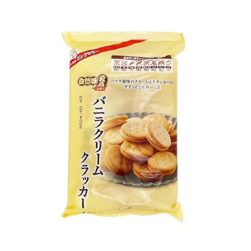 エヌエス 自然味良品 バニラクリームクラッカー 165g×12袋の商品画像