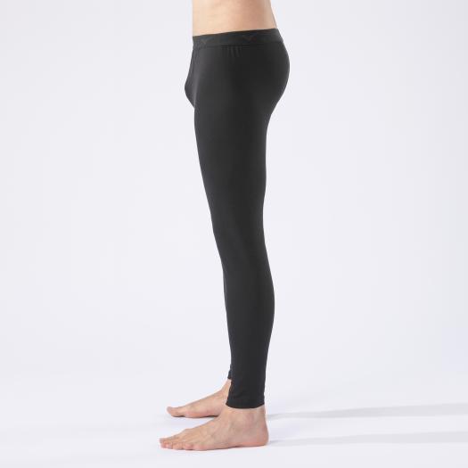  Mizuno официальный повышение температуры материалы breath Thermo нижний одежда тонкий for Daily длинный трико передний открытие мужской черный клиренс 
