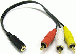 4 высшее 3.5mmφ-RCA(L/R/V) изменение кабель 0.2m [ утка n435F-RM3]