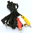 3.5mmφ4 высшее L type =RCA×3 кабель 1.5m [ утка n435-15A]
