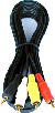 3.5mmφ4 высшее =RCA×3 кабель 3m [ утка n435-30]