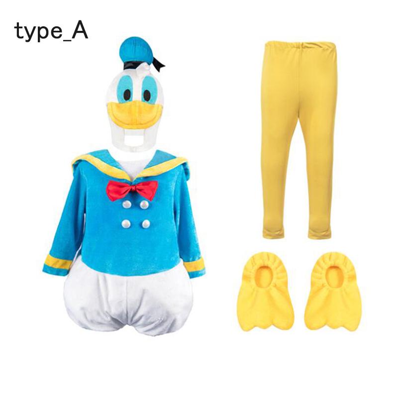  Donald Duck manner costume play clothes Kids child child becomes .. cartoon-character costume Kids child clothes costume Event Christmas Halloween fancy dress change equipment 