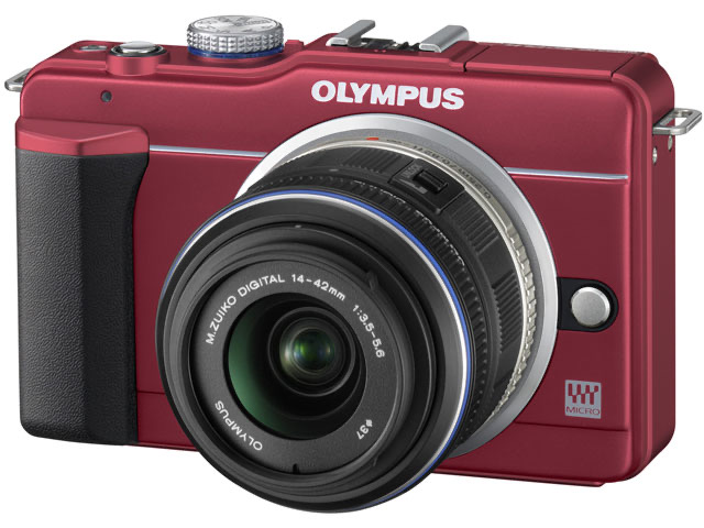 オリンパス オリンパスペン OLYMPUS PEN Lite E-PL1s レンズキット（レッド） ミラーレス一眼カメラの商品画像