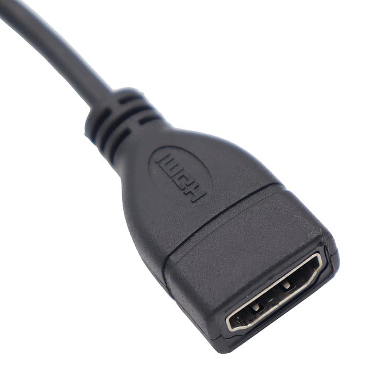 KKM- Rav show [JCT bill issue possibility ] high speed HDMI( female )to Micro HDMI( male ) 90°L type micro HDMI conversion cable type D to type A gold me