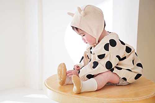 [ZGKULAEAOW] baby носки предотвращение скольжения имеется девочка мужчина носки цвет одноцветный детские носки новорожденный младенец 3 пар комплект (12-14CM, B*3 листов )