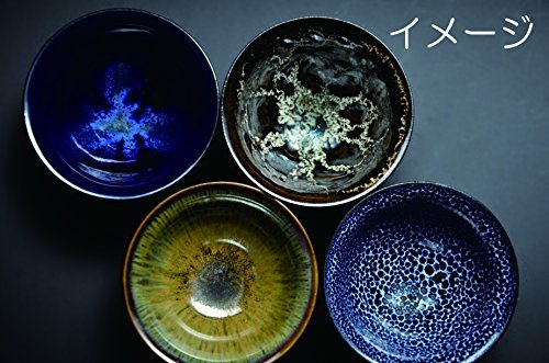  Kyoyaki Shimizu .... обжиг в печи чашечка для сакэ ( дерево в коробке ).. небо глаз toua849-07