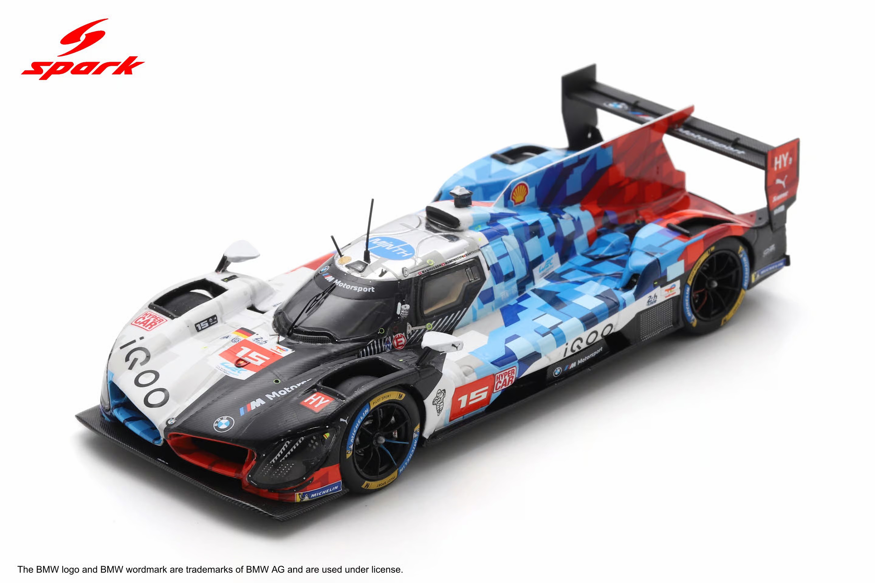  M Hybrid V8 ミニカー Le Mans 2025 スパークモデル BMW M Hybrid V8 No.20 BMW M TEAM WRT Le Mans 24H