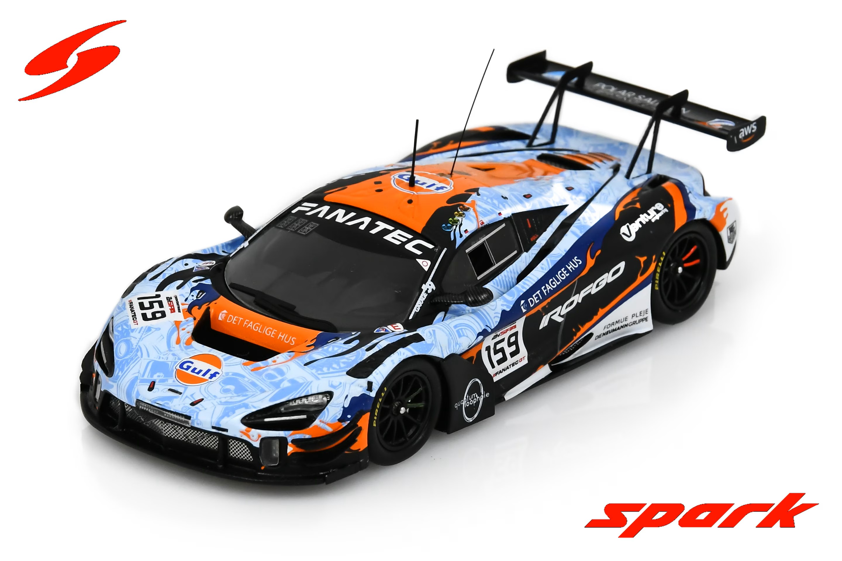 スパークモデル McLaren 720S GT3 EVO No.159 Garage 59 24H Spa 2023