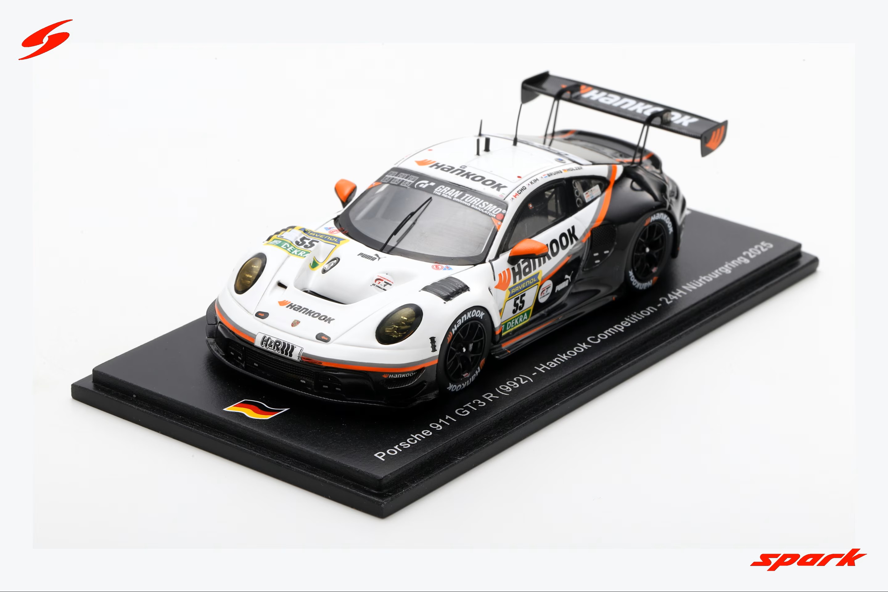 スパークモデル 1/43 Porsche 911 GT3 R （992） Hankook Competition