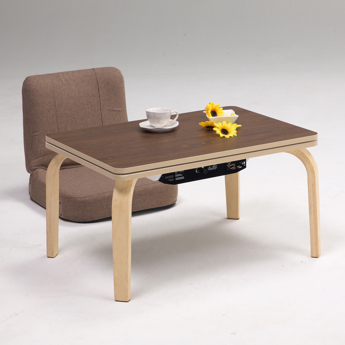 [ distribution free postage ] personal kotatsu set 1 person for W700 D500 H400*670 kotatsu kotatsu table ... desk desk wooden furniture all season natural / Brown 