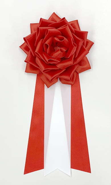  type . for ribbon . chapter ( insignia / insignia ) large ribbon rose tare attaching 