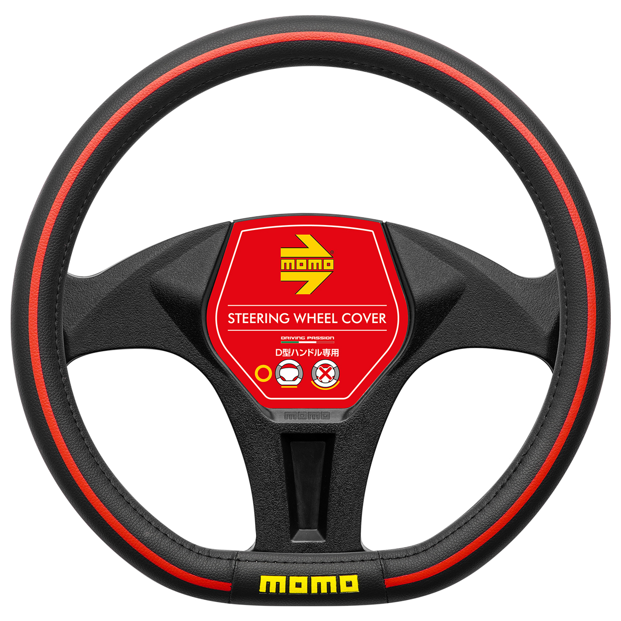 MOMO MOMO モモ FULL SPEED 328D 90mm DEEP BKレザー/BKスポーク