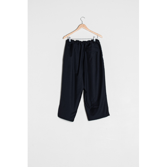 CAMIEL FORTGENS[kami L four tohens]CROPPED BIG PANTS BLACK (CF.15.06.10.01) 23SS 23 spring summer pants bottoms cropped pants 