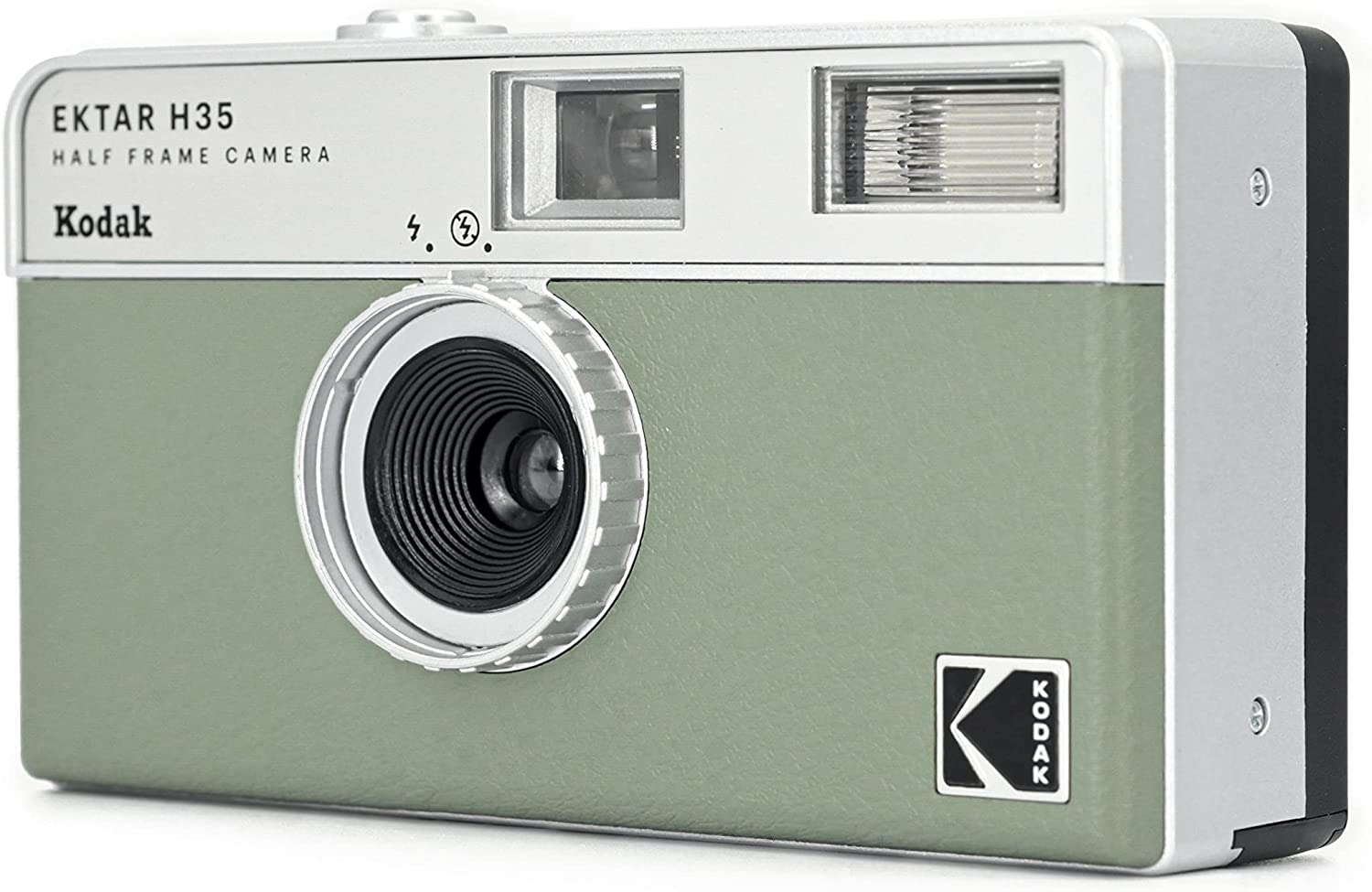  film camera Kodakko Duck half camera retro easy light weight 35mm camera EKTAR H35 sage color film alkali battery set 