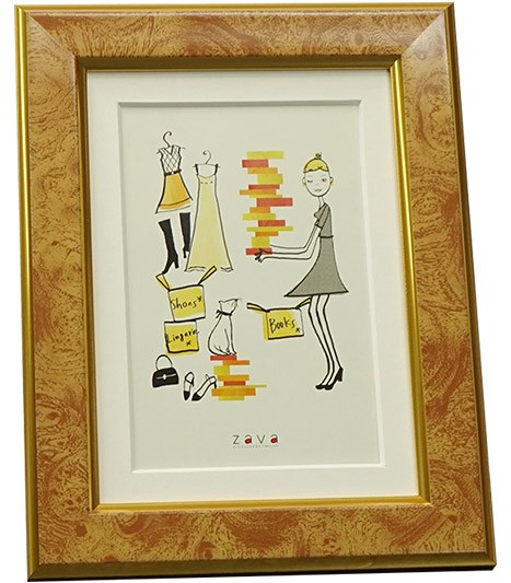 万丈 フォトフレームクラシック 2L/KG判 PFC-2LKG-CA （キャメル）の商品画像