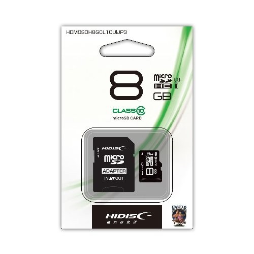  микро SD 8GB MicroSD.. пачка отправка наложенный платеж не возможно магнитный изучение место HIDISC MicroSDHC карта 8GB class10 HDMCSDH8GCL10UIJP3