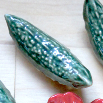 イホシロ窯 箸置き 野菜シリーズ ゴーヤ×1個の商品画像