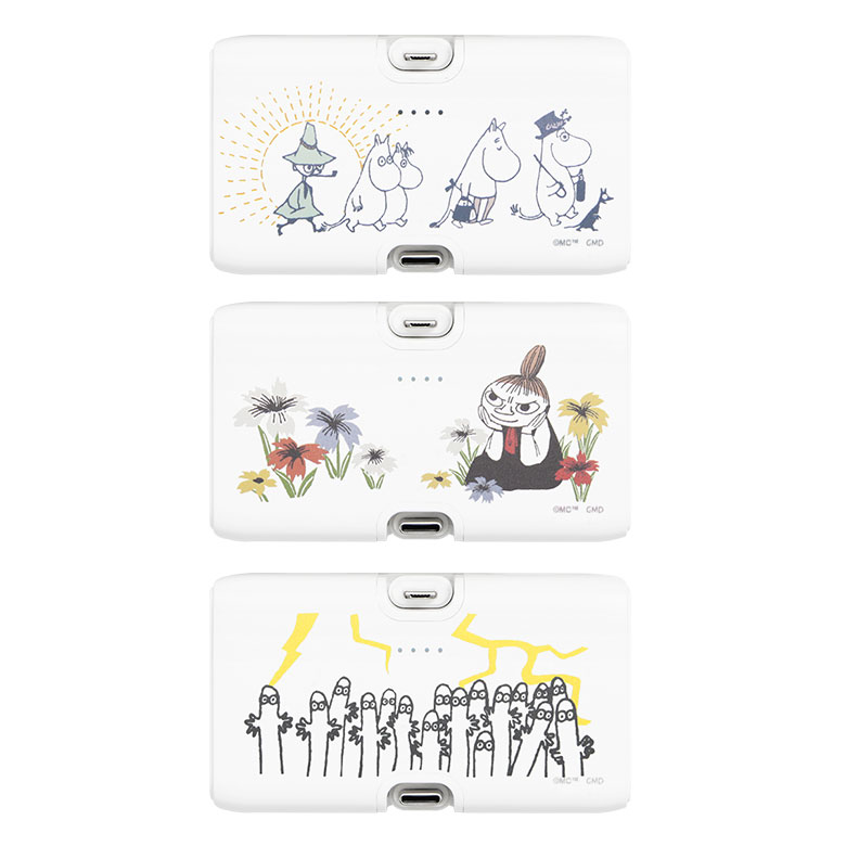  мобильный аккумулятор легкий маленький размер Type-C iPhone android compact Moomin 4000mAh Lightning USB модель C зарядное устройство 2.1A прямой ..mmn-216