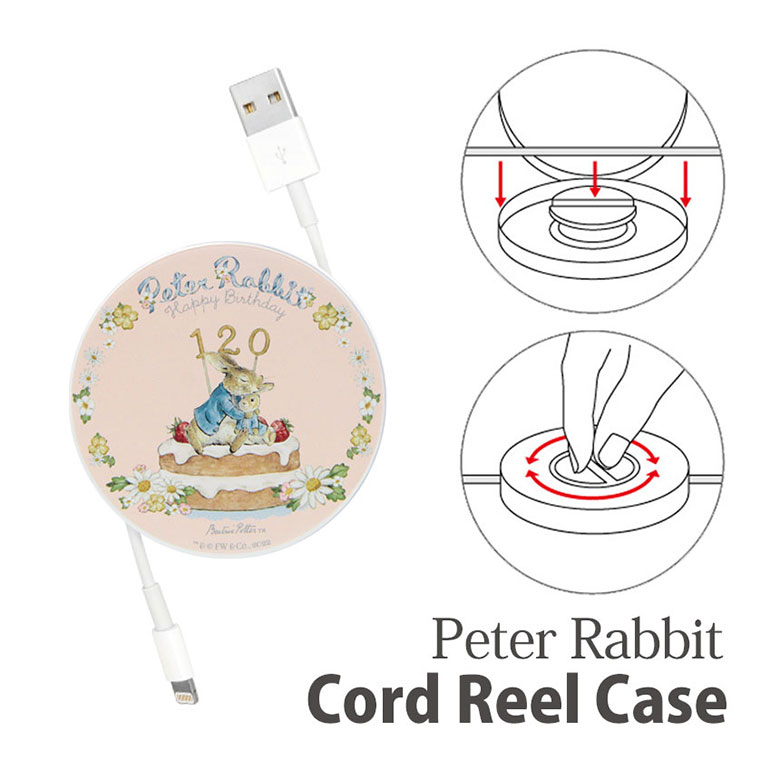  катушка шнура кейс Peter Rabbit кабель держатель наматывать брать . тип pr-89a