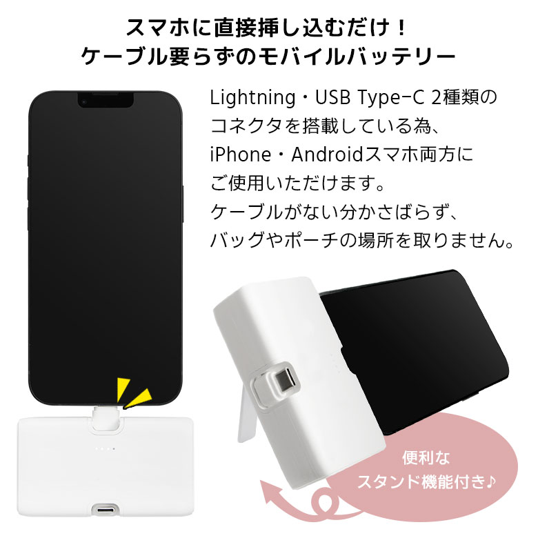  мобильный аккумулятор легкий iPhone mikko illustrations 4000mAh Lightning USB Type-C зарядное устройство 2.1A прямой .. маленький размер легкий nmd-07