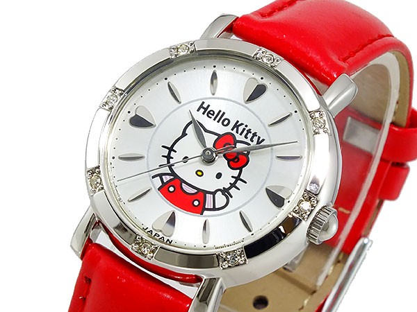 sanrio キューアンドキュー Hello Kitty [MADE IN JAPAN モデル] 0003N003 （グレー） ハローキティ レディースウォッチの商品画像