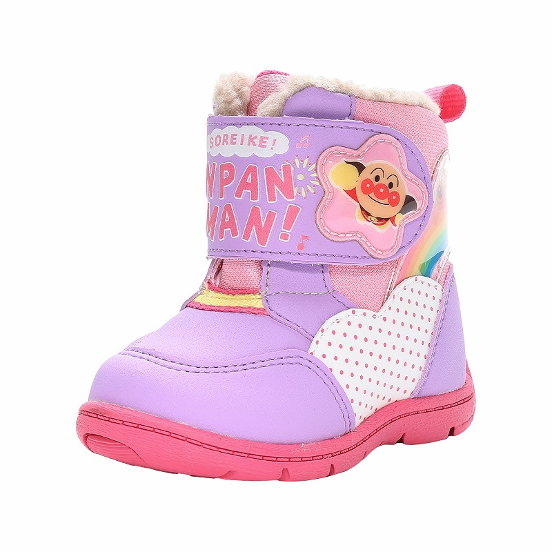  Anpanman child shoes sneakers baby snowshoes boots waterproof protection against cold snow rain boots shoes put on footwear ...AP WB032 purple moon Star [ sale ]se repeated 2 month 6 day 
