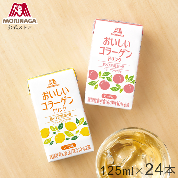  forest . confectionery .... collagen drink 125ml×24ps.@pi-chi taste / lemon taste functionality display food collagen pe small do