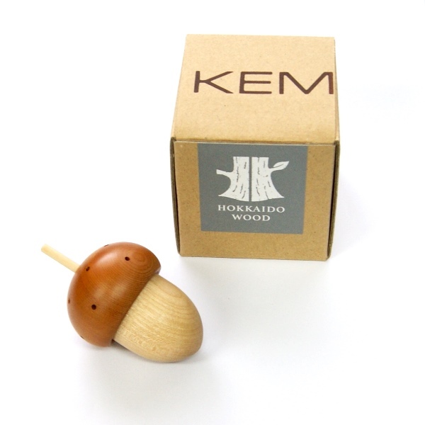 KEM acorn ko Logo ro(S)| wooden toy whirligig koma Tsu another wood industrial arts company Hokkaido 