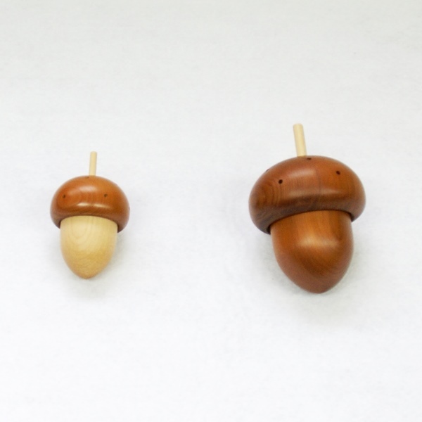 KEM acorn ko Logo ro(S)| wooden toy whirligig koma Tsu another wood industrial arts company Hokkaido 