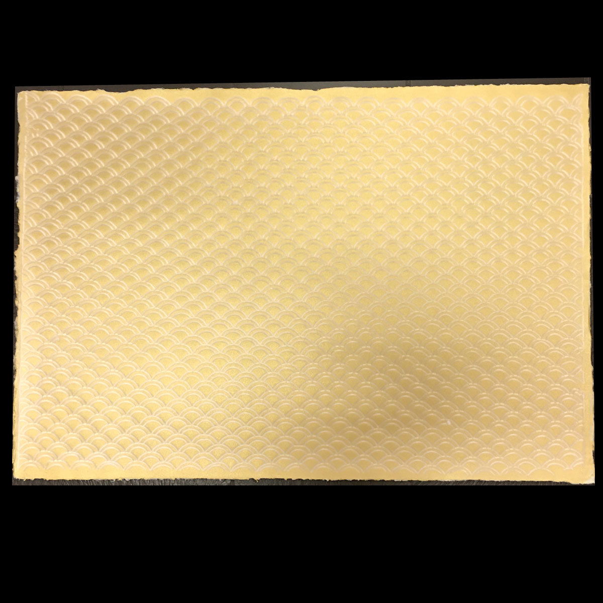  gold wave tradition pattern fine art paper hand .. Japanese paper gold color Gold large size approximately 63x93cm