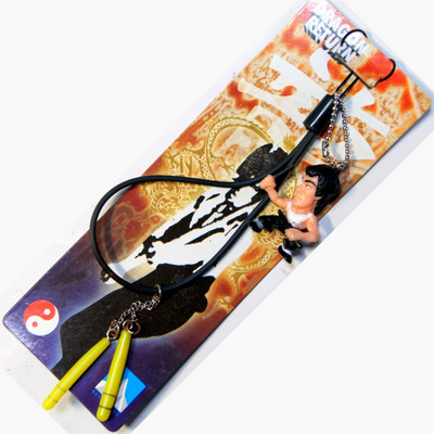  blues * Lee (. small dragon ) figure attaching strap A[ white shirt +kali stick ]