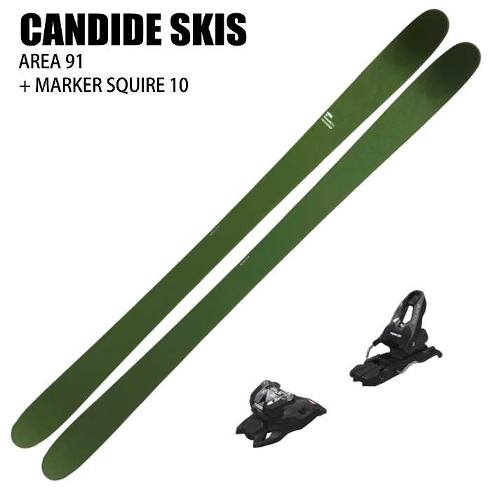 [ лыжи 2 позиций комплект ] can dead лыжи 2026 CANDIDE SKIS AREA 91 + 26 MARKER SQUIRE 10 85mm крепления комплект 25-26