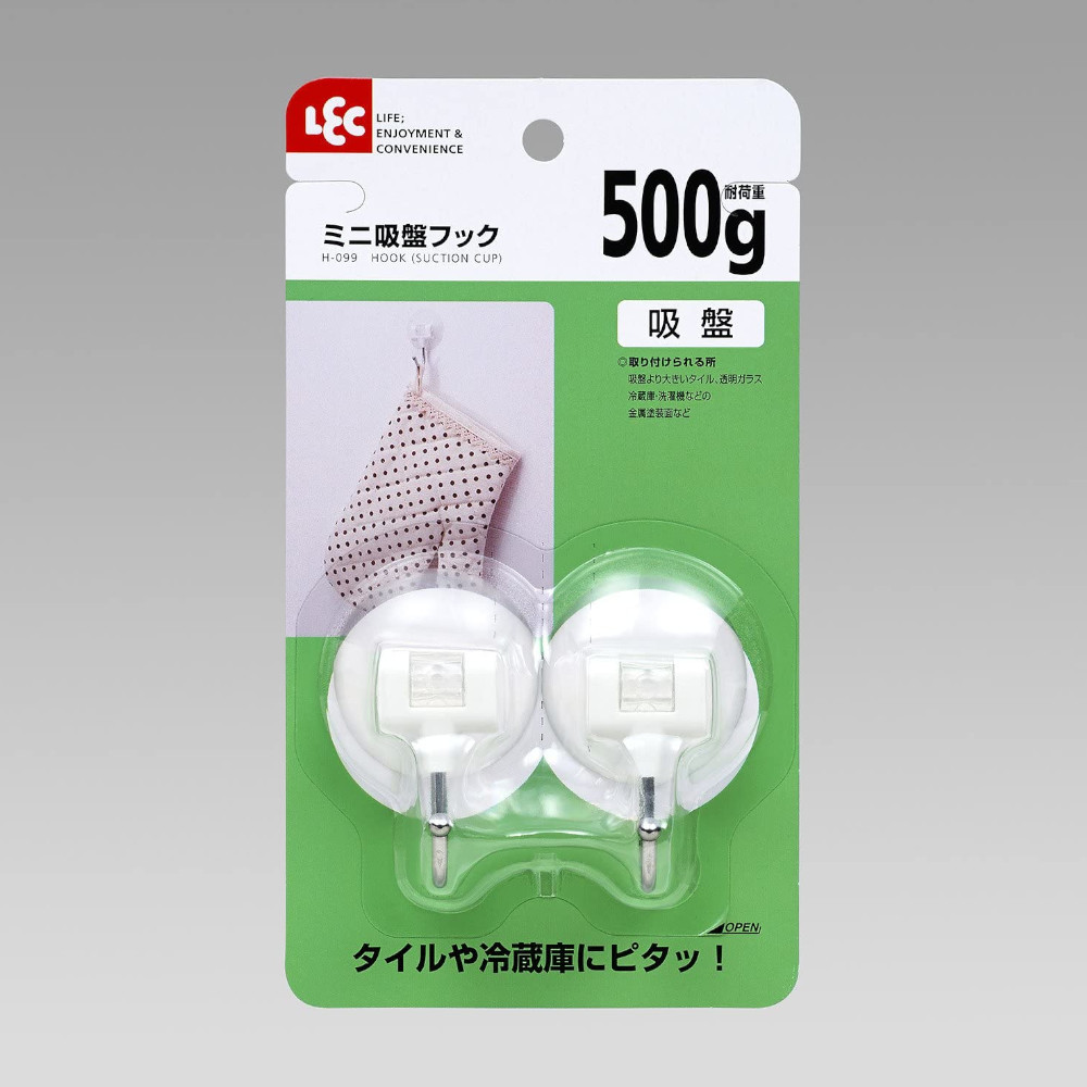 ミニ 吸盤フック ホワイト H-099 レック LEC 透明 【公式ショップ】