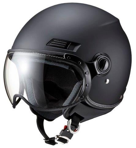 バイザー ヘルメット サイズ M（55cm～58cm）マットブラック マルシン工業 MS-340 Mサイズ（57-58cm） マットブラック バイク