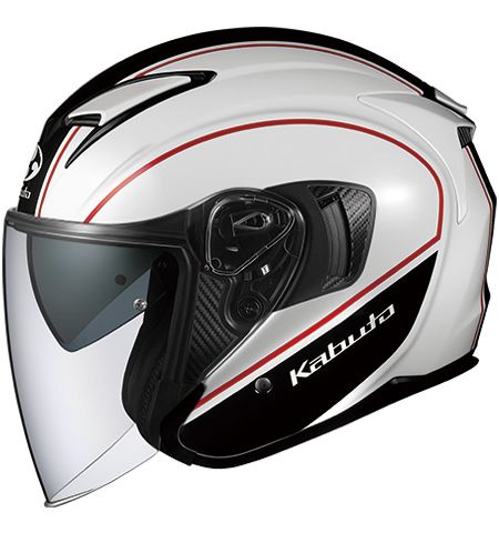OGK Kabuto EXCEED DELIE Mサイズ（57-58cm） ホワイトブラック EXCEED バイク用　ジェットヘルメットの商品画像