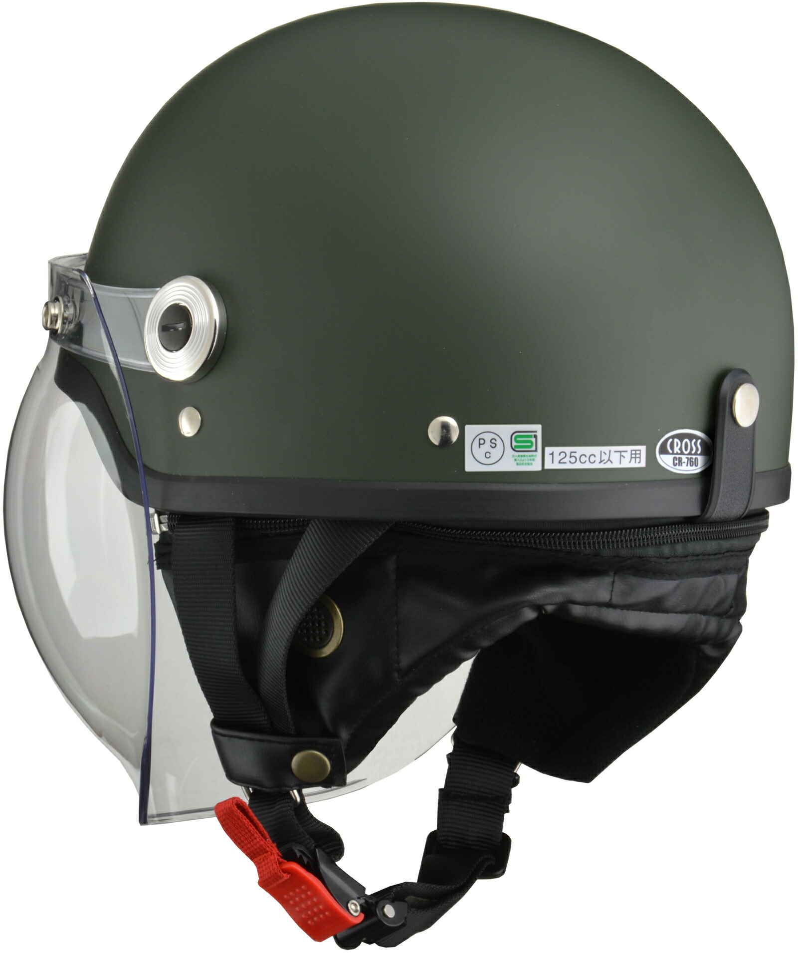  Lead промышленность (LEAD) для мотоцикла полушлем CROSS CR-760 коврик зеленый свободный размер (57-60cm не достиг )