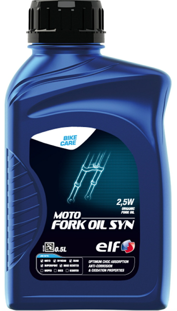 elf( Elf ) for motorcycle fork oil MOTO FORK OIL SYN ( Moto fork oil sin) 2,5W all chemosynthesis oil 0.5L 213968