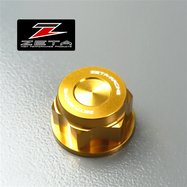 *ZETA CNC вынос руля гайка Gold M22×27-P1.0 H18.5 выставленный товар MT-09/XSR900/XJR1300 и т.п. (ZS58-1404)
