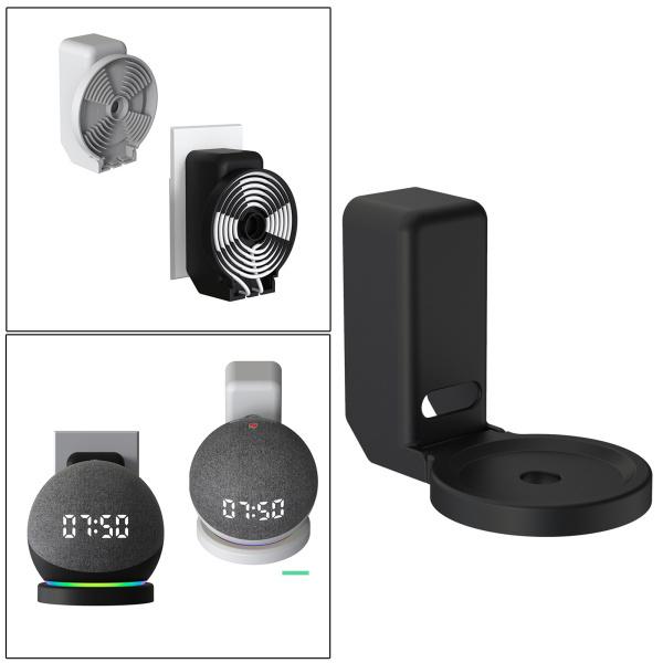  eko - dot for wall mount stand kitchen bed room black for 4 number eyes. sound assistant 