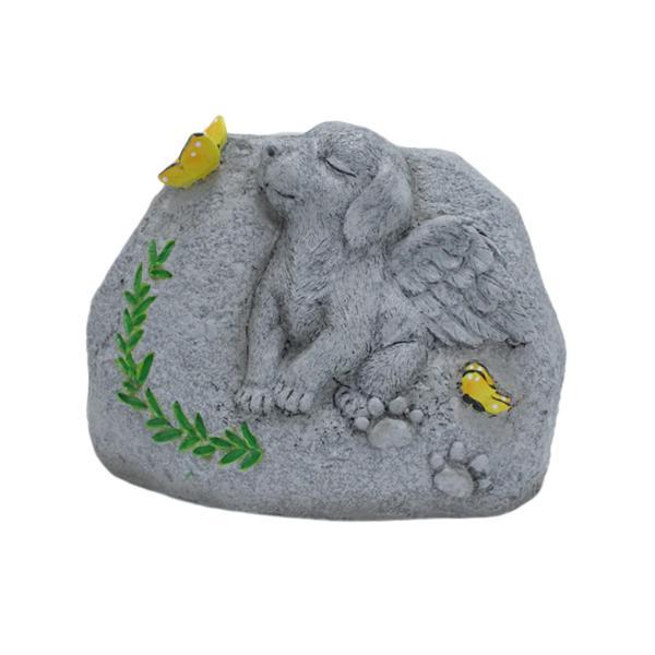  dog. memory stone dog. . stone resin handicraft flower. container animal planter plant pot lawn grass raw for dog. . stone 