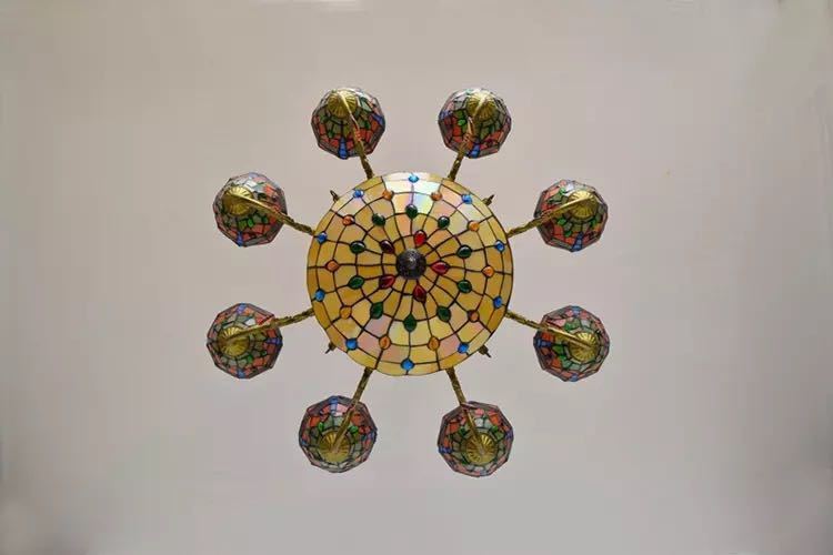 A30502 stained glass. pendant light gorgeous ceiling lighting stained glass lamp glasswork goods 