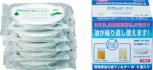 高木金属工業 活性炭油ろ過フィルターW 5個入り KWF-5Pの商品画像