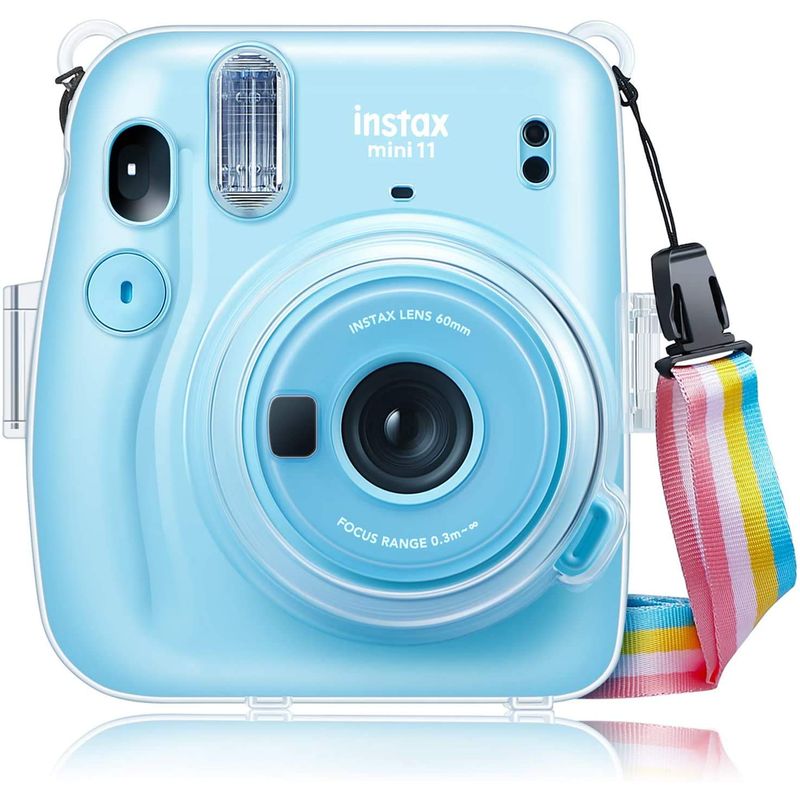 FUKUSHOP FUJIFILM instant camera Cheki Fujifilm instax mini 11 camera case clear transparent 