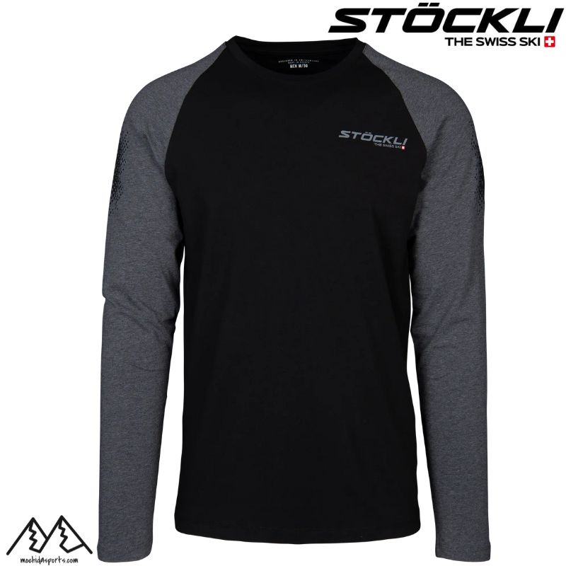  stock li длинный рукав футболка длинный рукав черный STOCKLI Longsleeve Shirt black-antra WRT BLACK 523159018