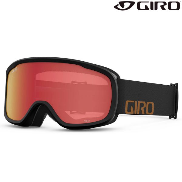 jiro лыжи защитные очки круиз Asian Fit черный GIRO CRUZ CAMP TAN WORDMARK Amber Scarlet 7156083