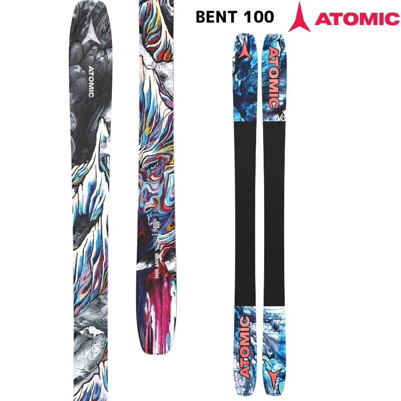  атомный лыжи ATOMIC BENT 100 + STRIVE 12 GW BENT bench . тигр -BENT CHETLER лыжи комплект AA0030338-AD5002276